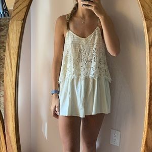 American Eagle Outfitters Crochet Romper